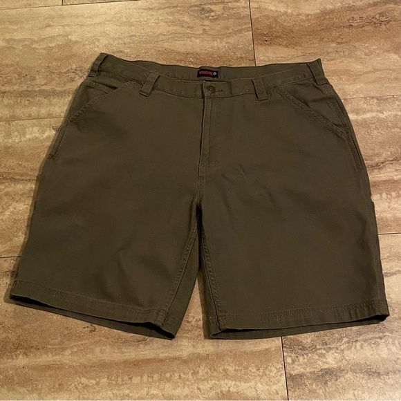 Wolverine Carpenter Shorts Mens 40 Olive Green Casual Bermuda Workwear - Picture 1 of 12